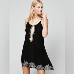 Free people in heaven embellished slii dress